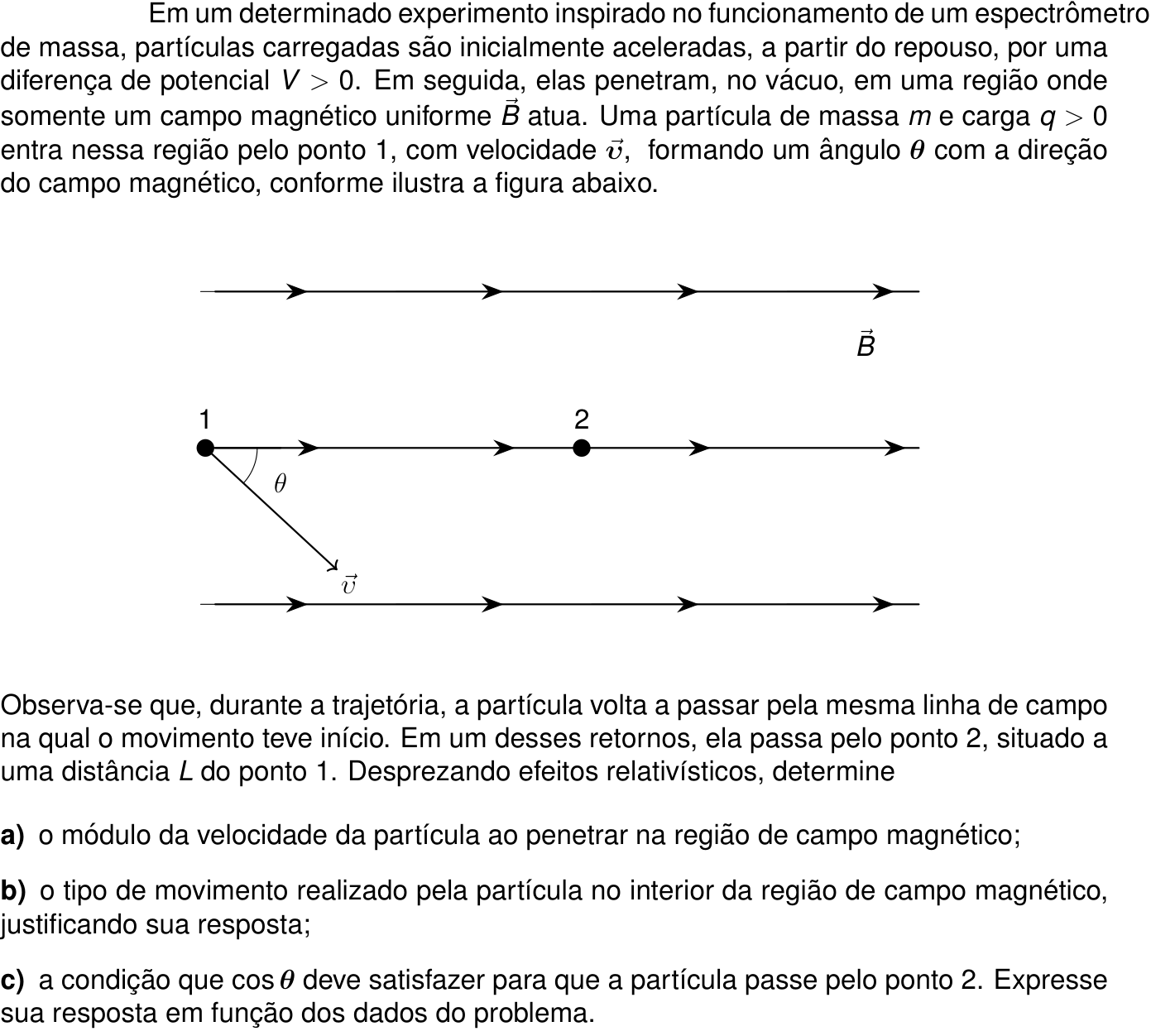 Questão 8 no caderno Física da 2ª fase do ITA 2027