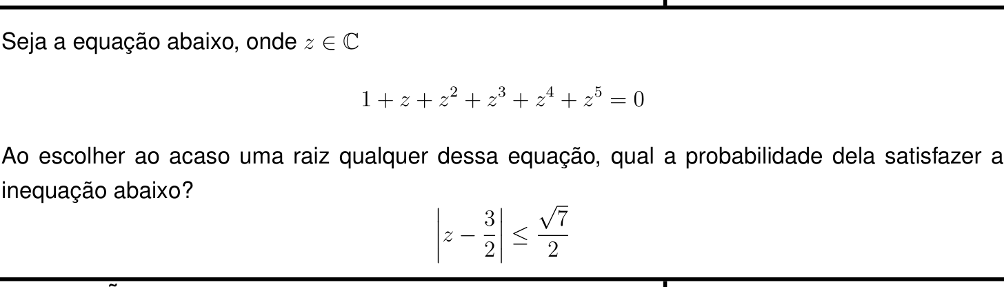 Questão 2 no caderno Matemática da 2ª fase do IME 2027