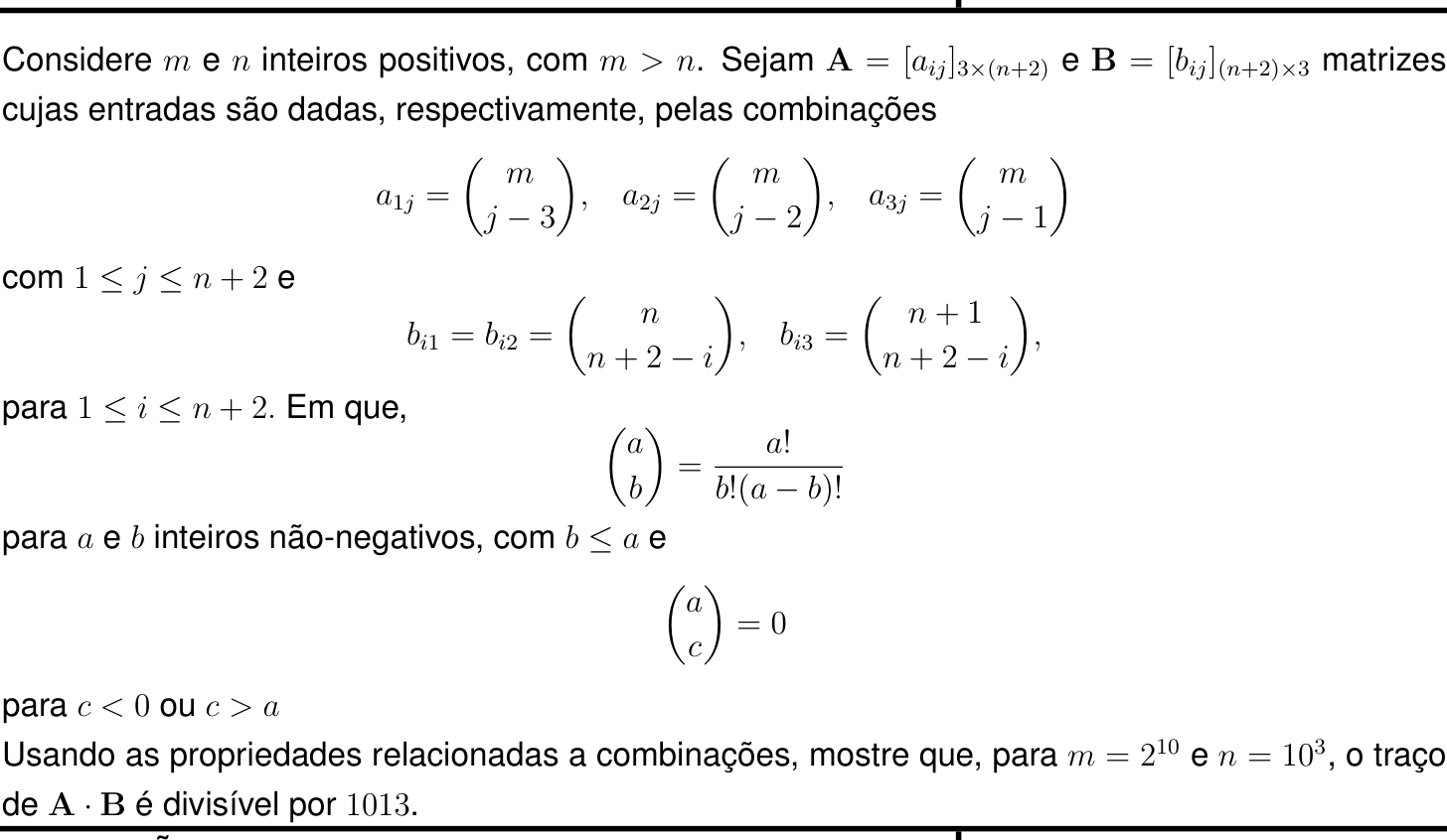 Questão 7 no caderno Matemática da 2ª fase do IME 2027