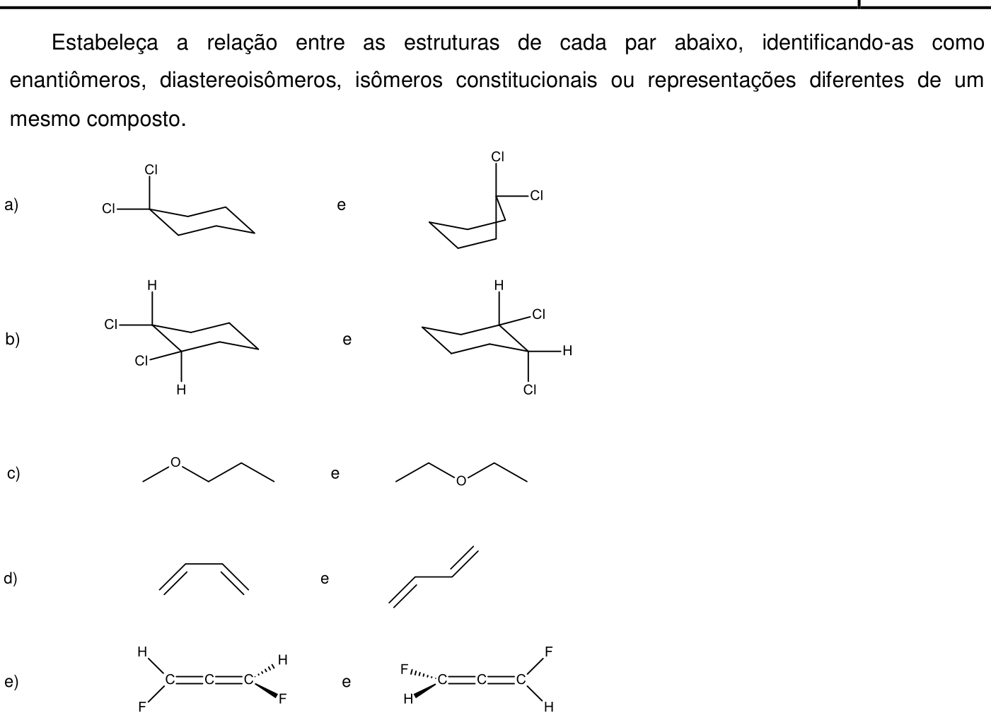 Questão 8 no caderno Química da 2ª fase do IME 2019