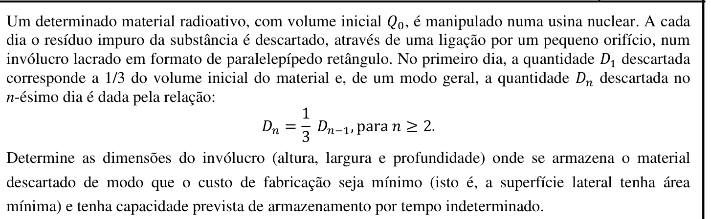 Questão 10 no caderno Matemática da 2ª fase do IME 2020