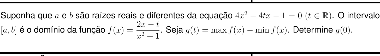 Questão 2 no caderno Matemática da 2ª fase do IME 2022