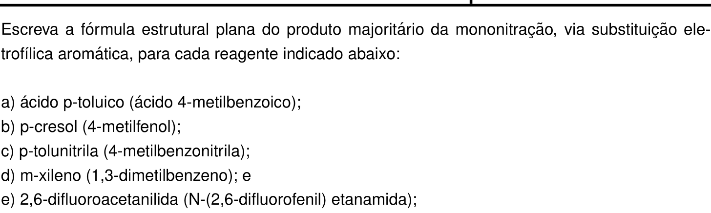 Questão 7 no caderno Química da 2ª fase do IME 2022
