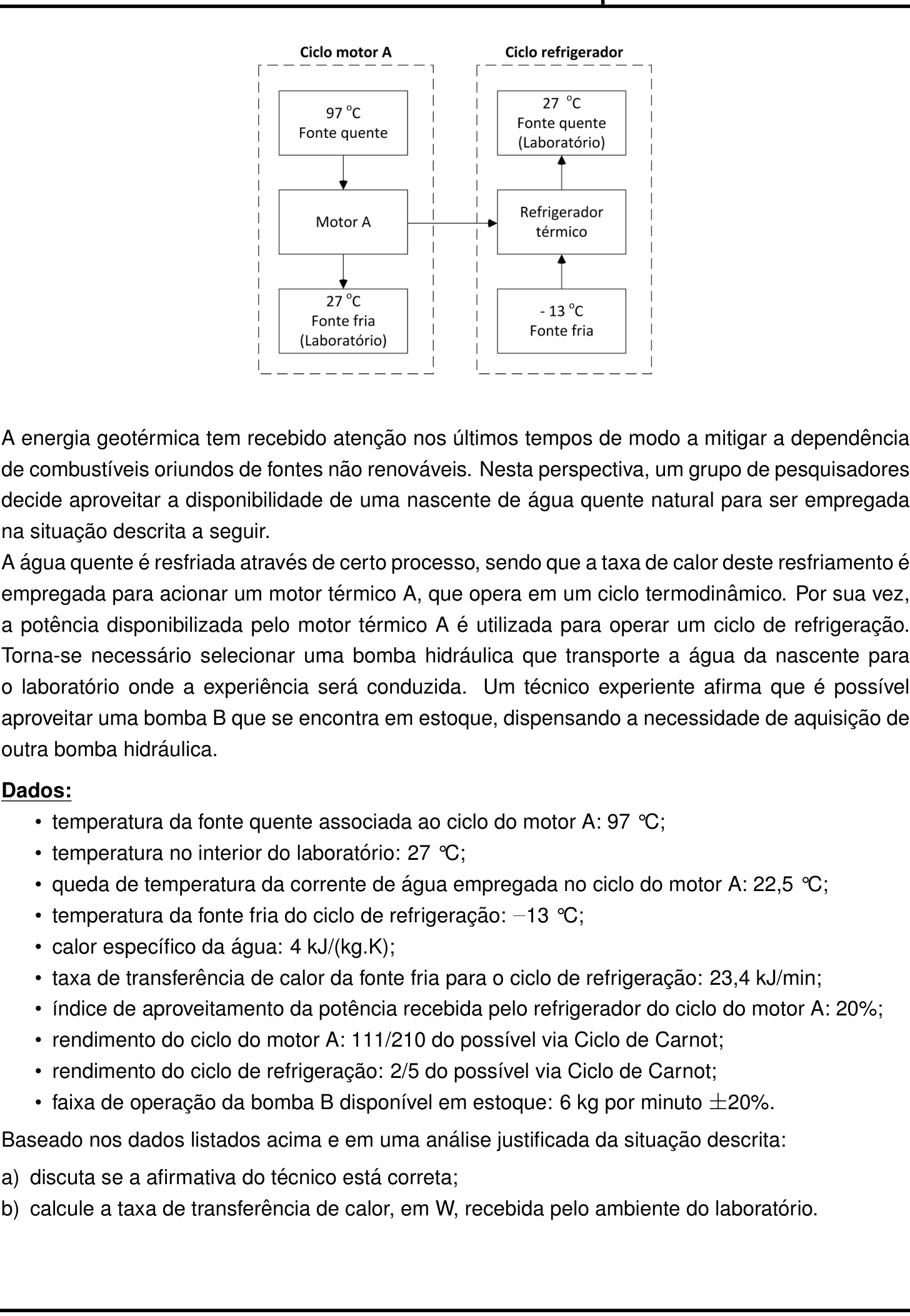 Questão 7 no caderno Física da 2ª fase do IME 2023