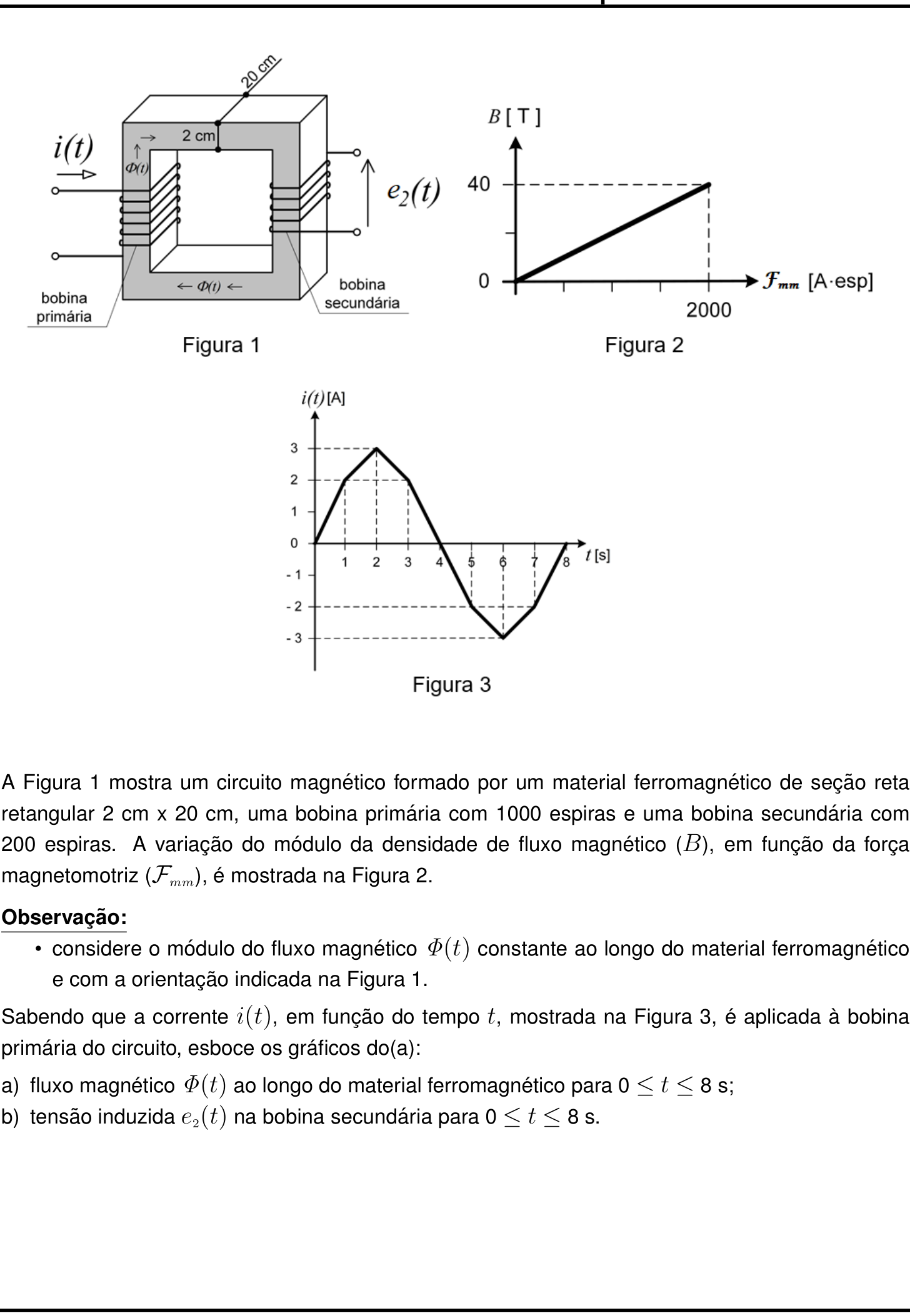 Questão 8 no caderno Física da 2ª fase do IME 2023