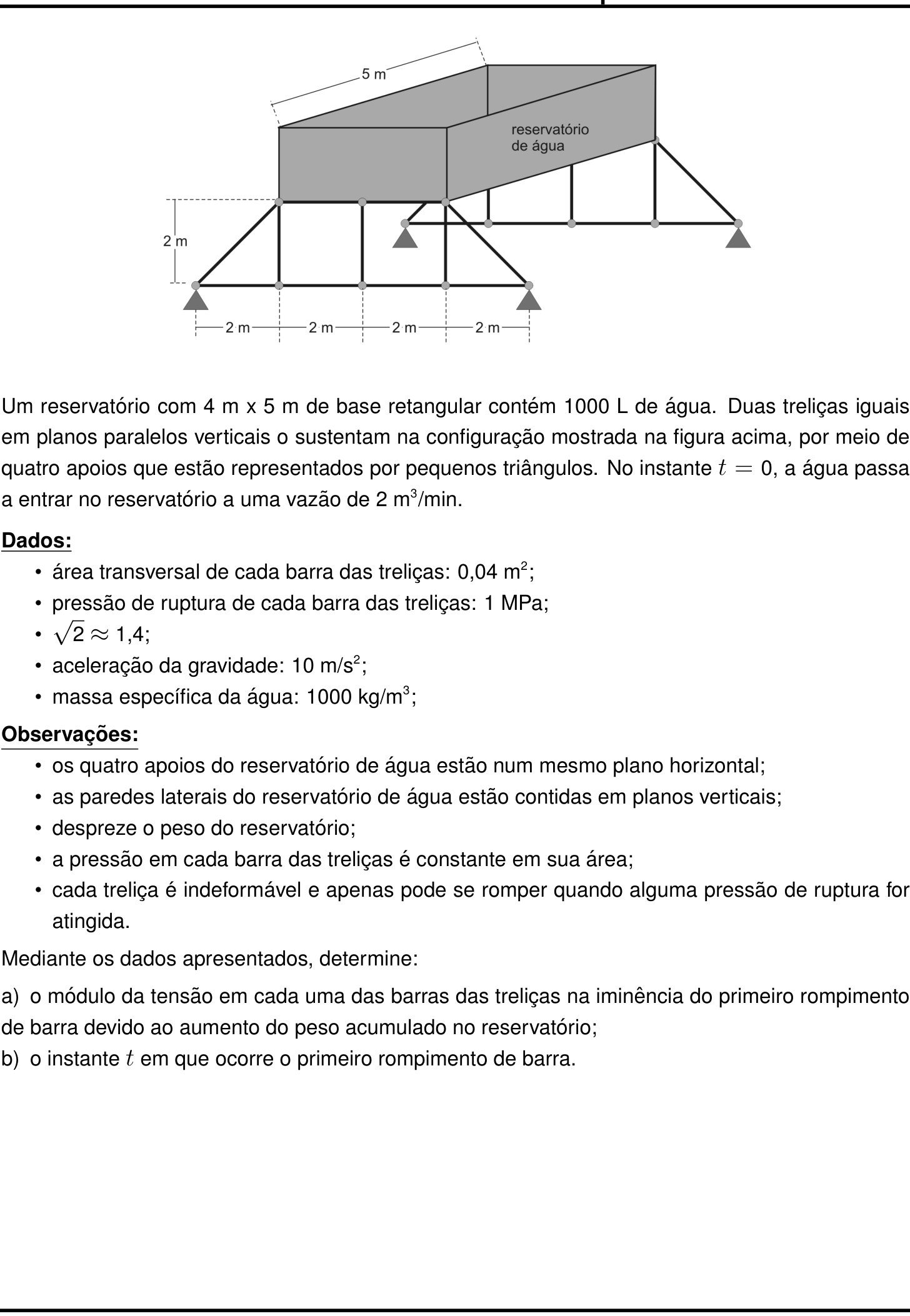 Questão 9 no caderno Física da 2ª fase do IME 2023