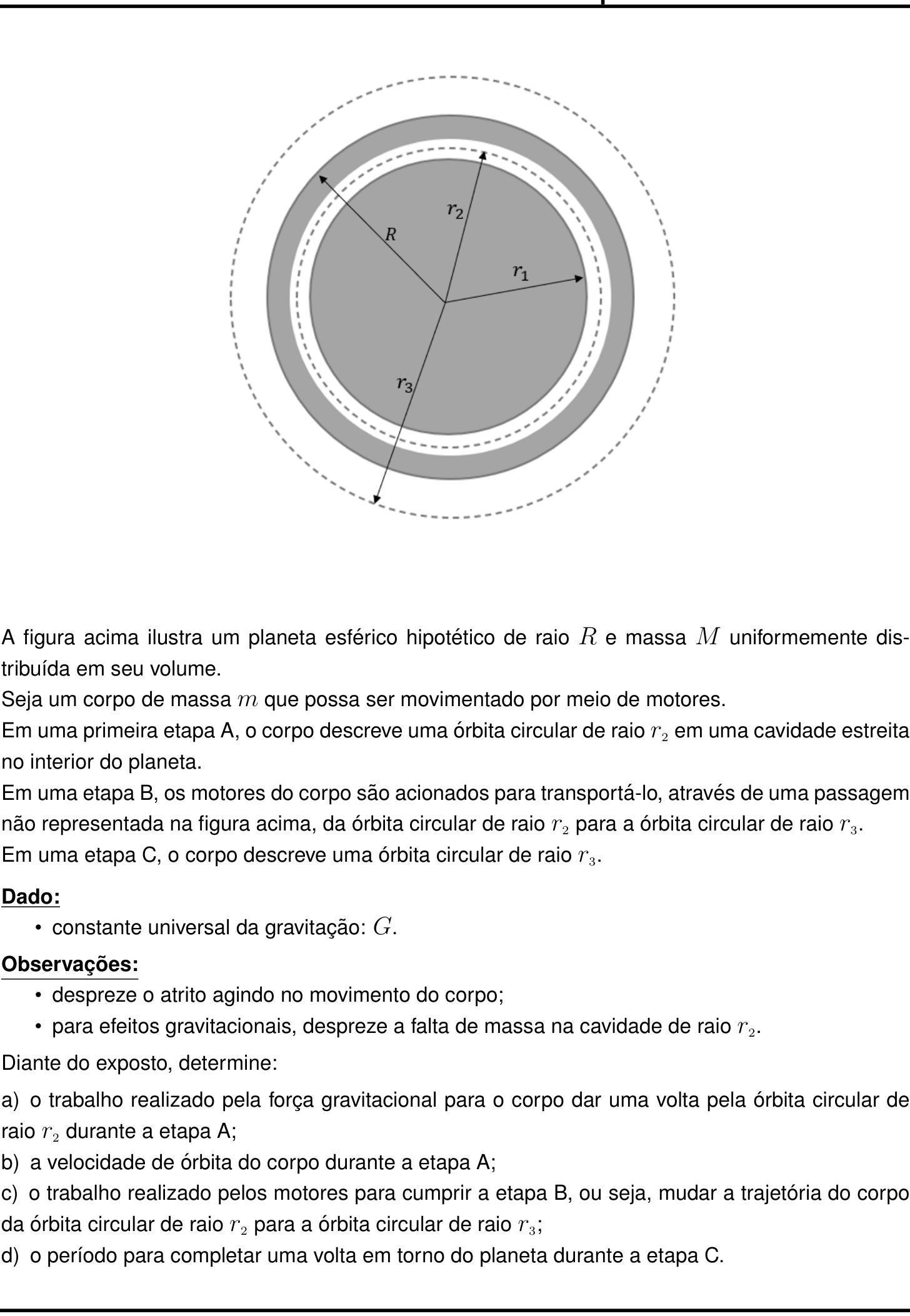 Questão 10 no caderno Física da 2ª fase do IME 2023