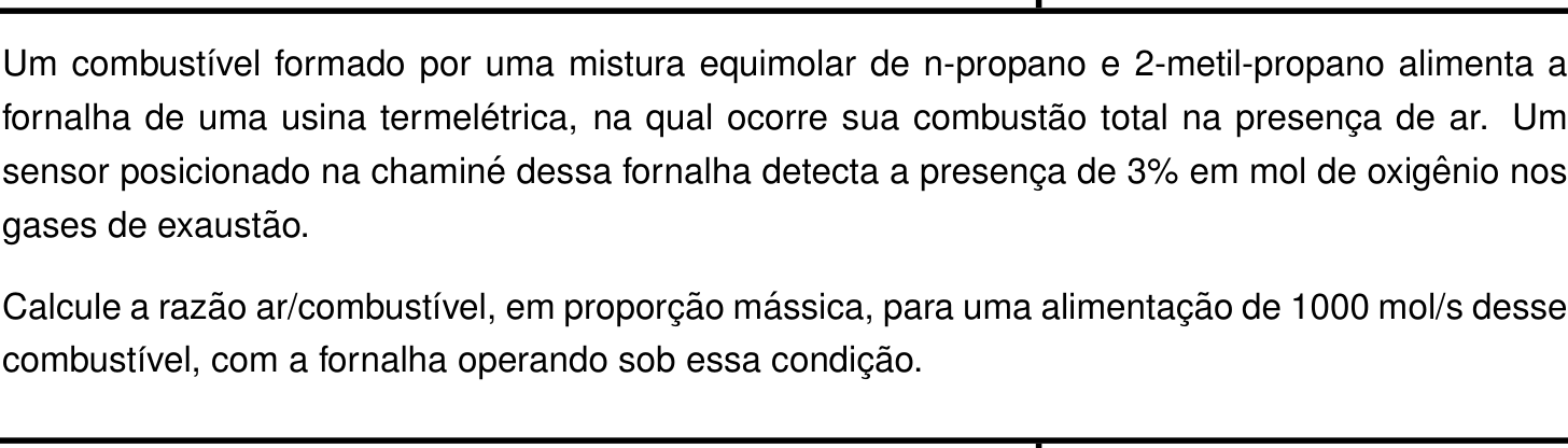 Questão 5 no caderno Química da 2ª fase do IME 2023
