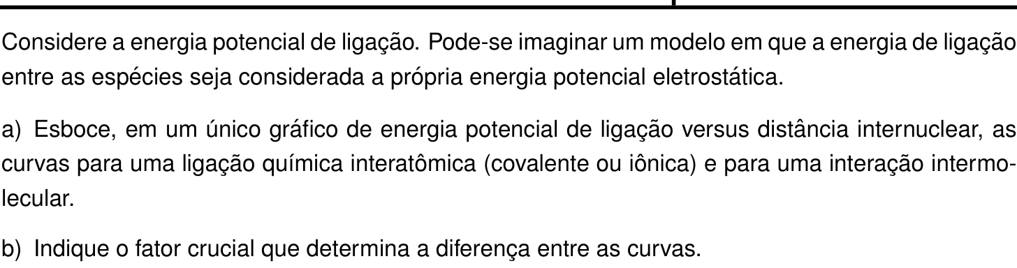 Questão 7 no caderno Química da 2ª fase do IME 2023