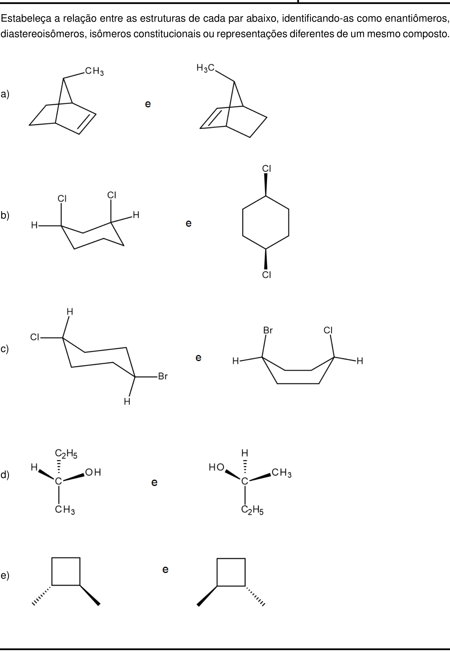 Questão 10 no caderno Química da 2ª fase do IME 2023