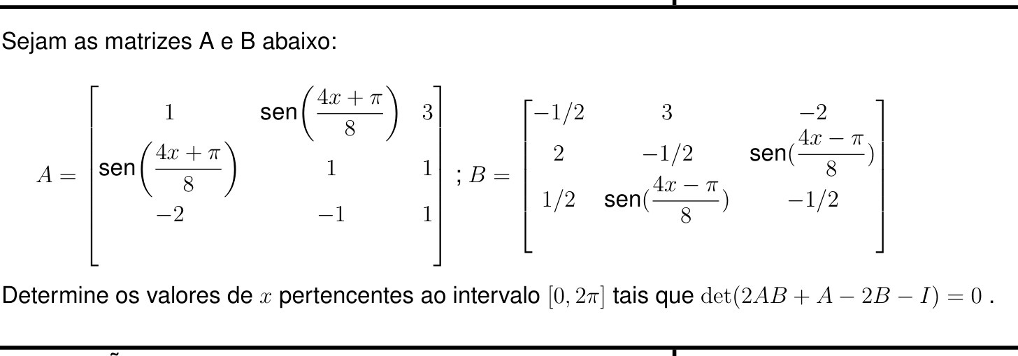 Questão 6 no caderno Matemática da 2ª fase do IME 2025