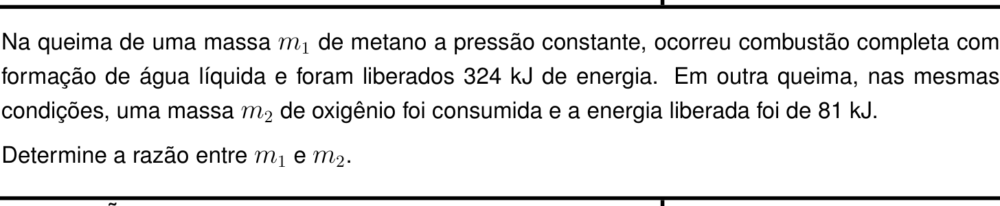 Questão 5 no caderno Química da 2ª fase do IME 2026