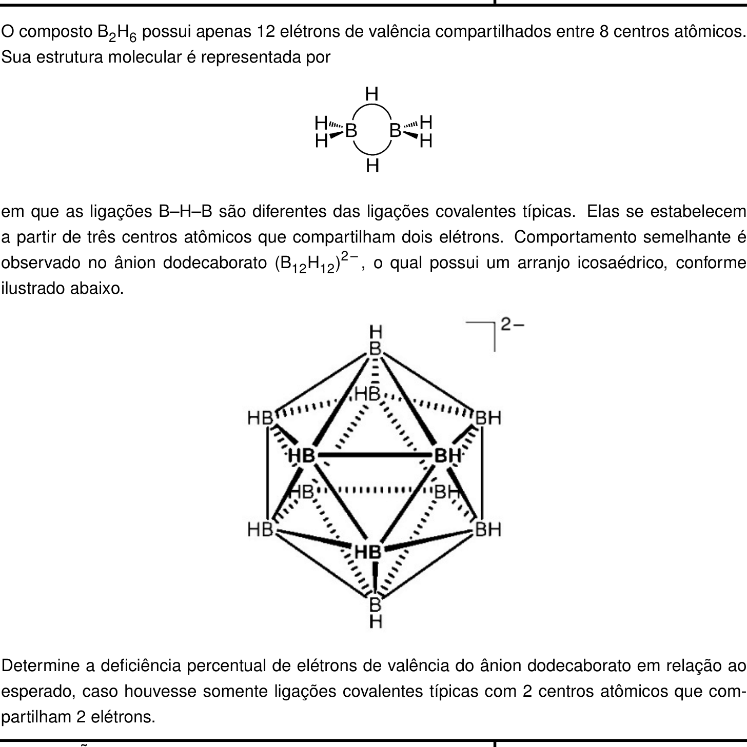 Questão 8 no caderno Química da 2ª fase do IME 2026