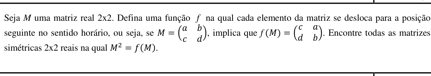 Questão 1 no caderno Matemática da 2ª fase do IME 2017