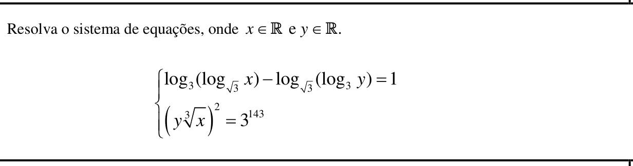 Questão 3 no caderno Matemática da 2ª fase do IME 2017