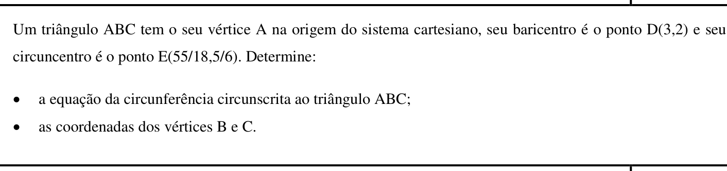 Questão 6 no caderno Matemática da 2ª fase do IME 2017