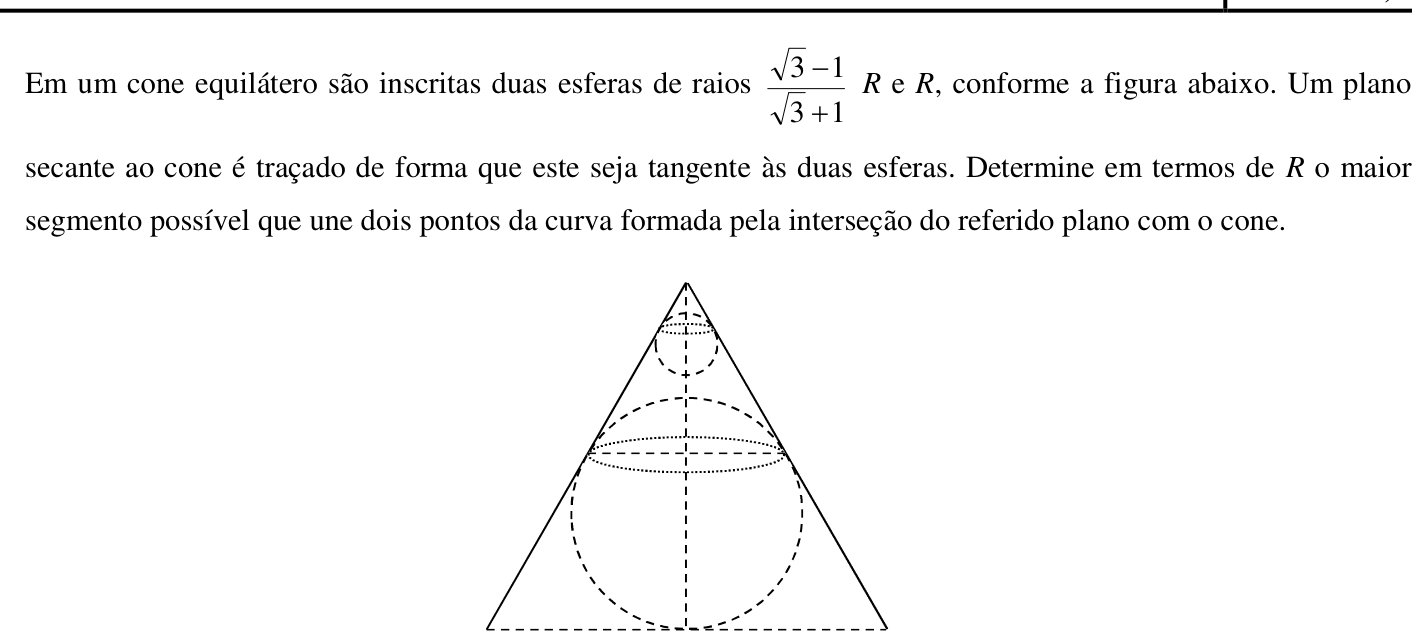Questão 10 no caderno Matemática da 2ª fase do IME 2017