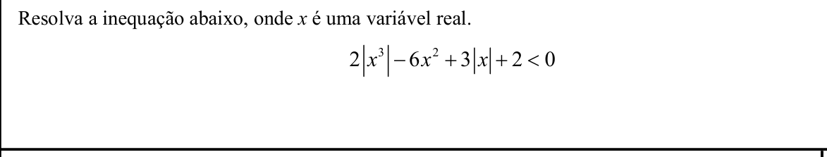 Questão 2 no caderno Matemática da 2ª fase do IME 2018