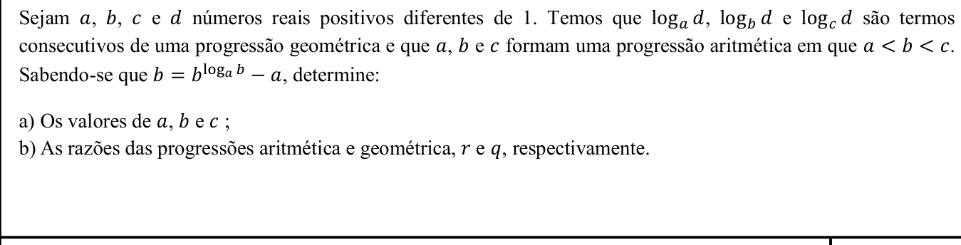 Questão 4 no caderno Matemática da 2ª fase do IME 2018