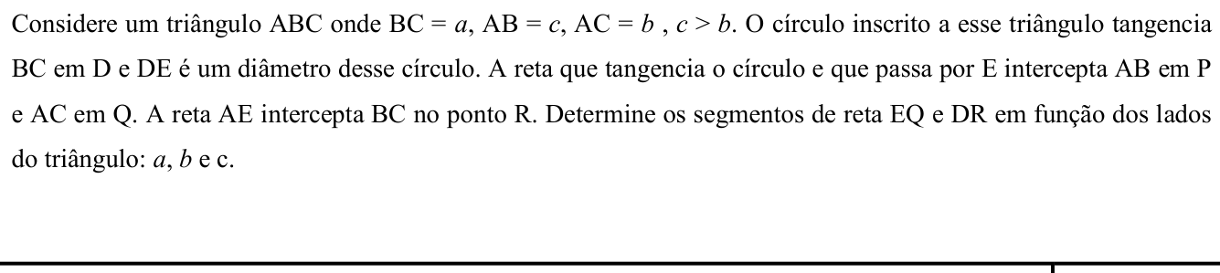 Questão 9 no caderno Matemática da 2ª fase do IME 2018