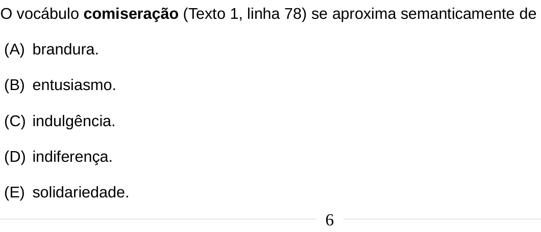Questão 7 no caderno Português e Inglês da 2ª fase do IME 2020