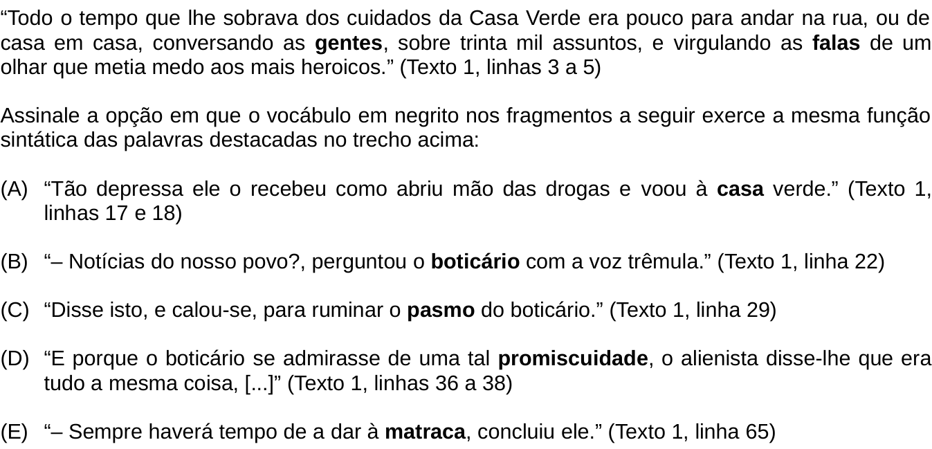 Questão 12 no caderno Português e Inglês da 2ª fase do IME 2020
