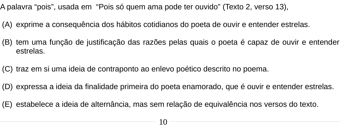 Questão 16 no caderno Português e Inglês da 2ª fase do IME 2020