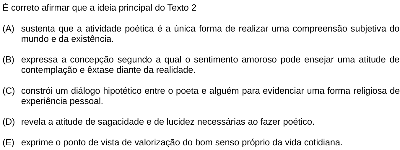Questão 20 no caderno Português e Inglês da 2ª fase do IME 2020