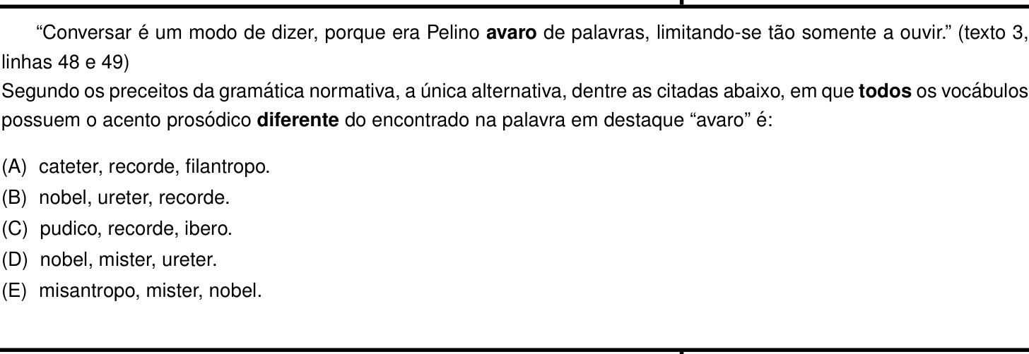 Questão 18 no caderno Português e Inglês da 2ª fase do IME 2022