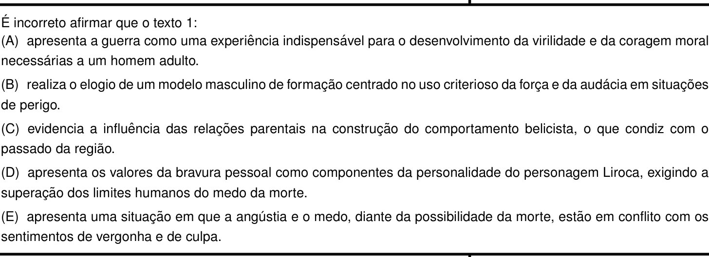 Questão 1 no caderno Português e Inglês da 2ª fase do IME 2023