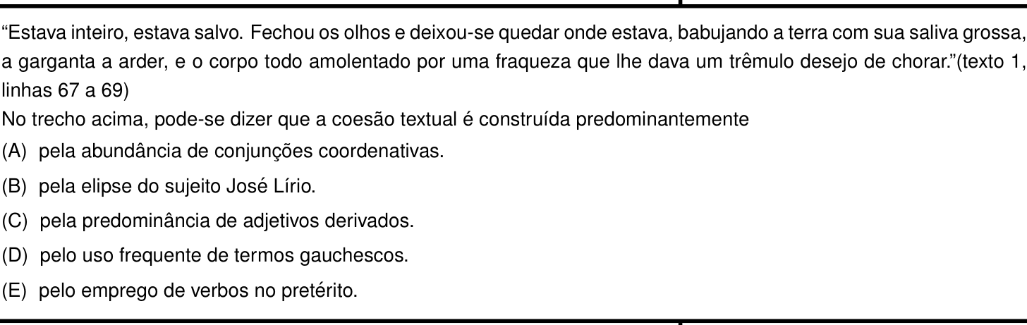 Questão 4 no caderno Português e Inglês da 2ª fase do IME 2023