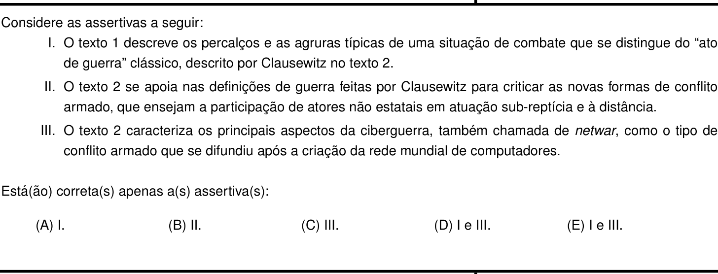 Questão 16 no caderno Português e Inglês da 2ª fase do IME 2023