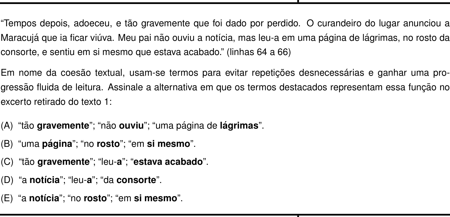Questão 4 no caderno Português e Inglês da 2ª fase do IME 2025
