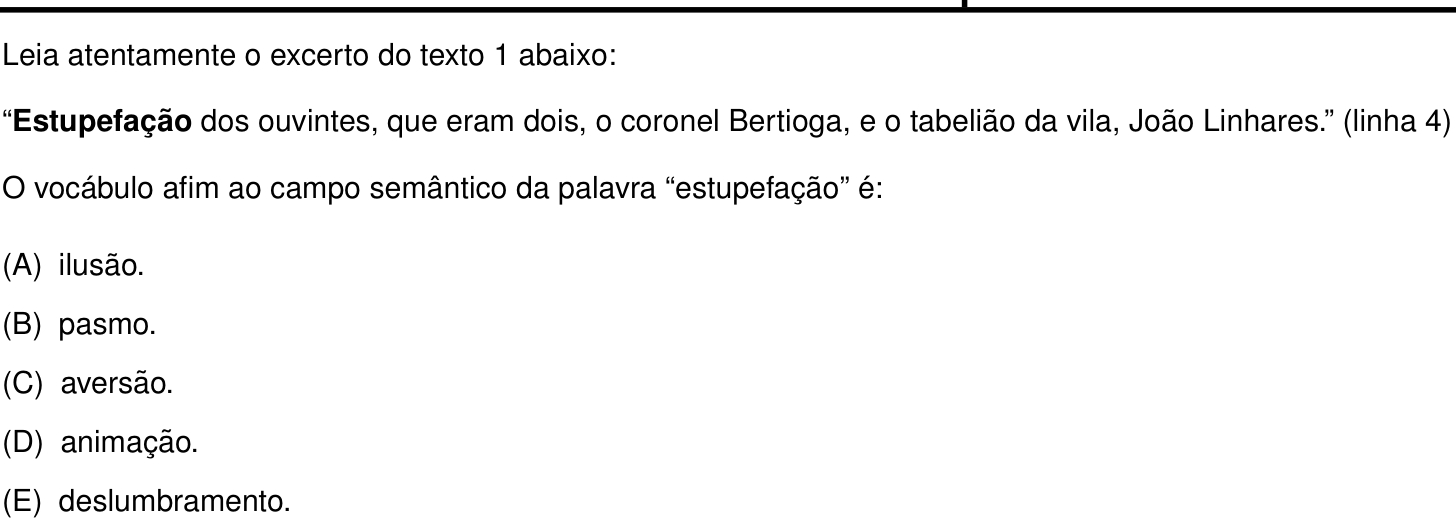 Questão 5 no caderno Português e Inglês da 2ª fase do IME 2025