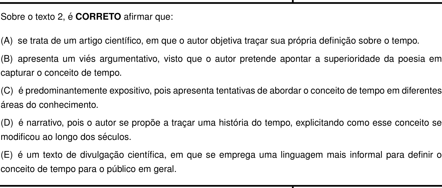 Questão 17 no caderno Português e Inglês da 2ª fase do IME 2025