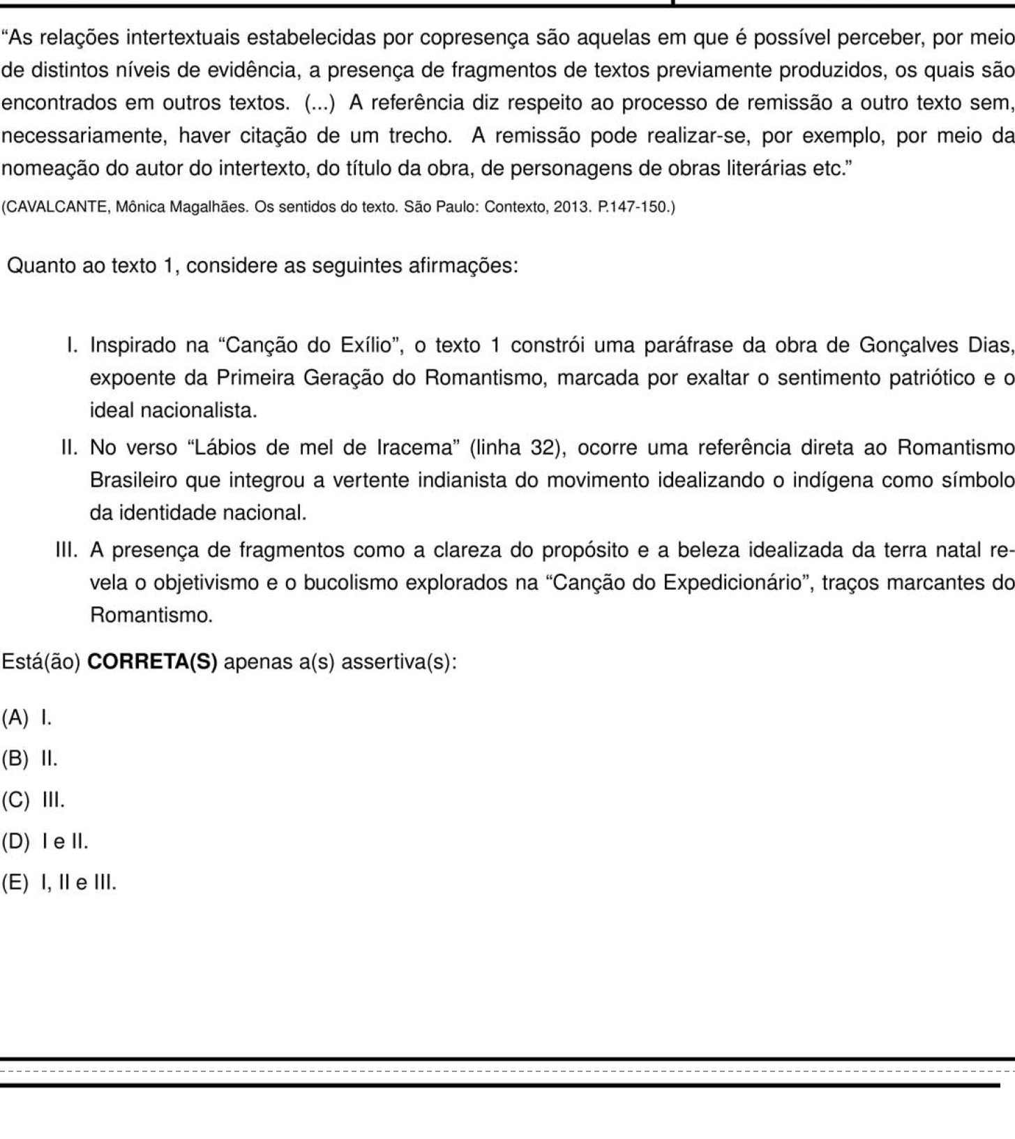 Questão 10 no caderno Português e Inglês da 2ª fase do IME 2026
