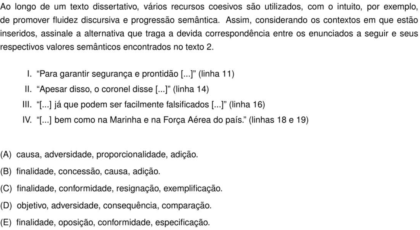 Questão 12 no caderno Português e Inglês da 2ª fase do IME 2026