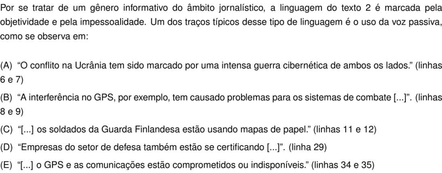 Questão 14 no caderno Português e Inglês da 2ª fase do IME 2026