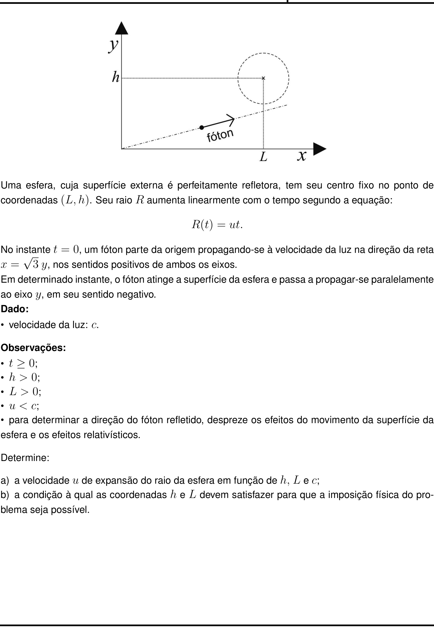 Questão 9 no caderno Física da 2ª fase do IME 2027