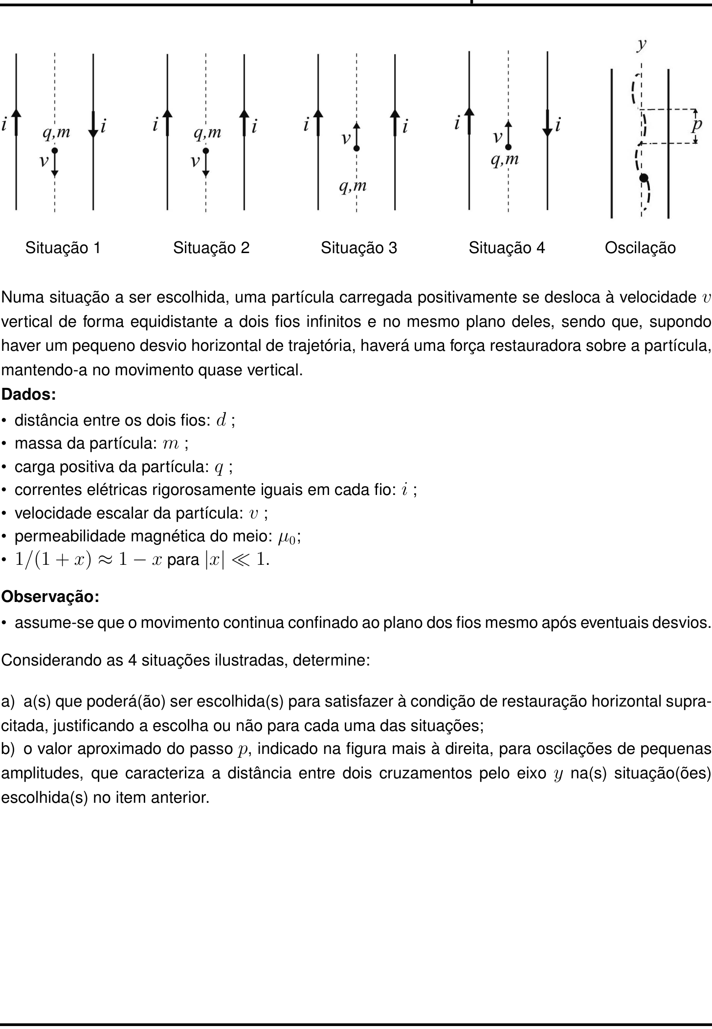 Questão 10 no caderno Física da 2ª fase do IME 2027