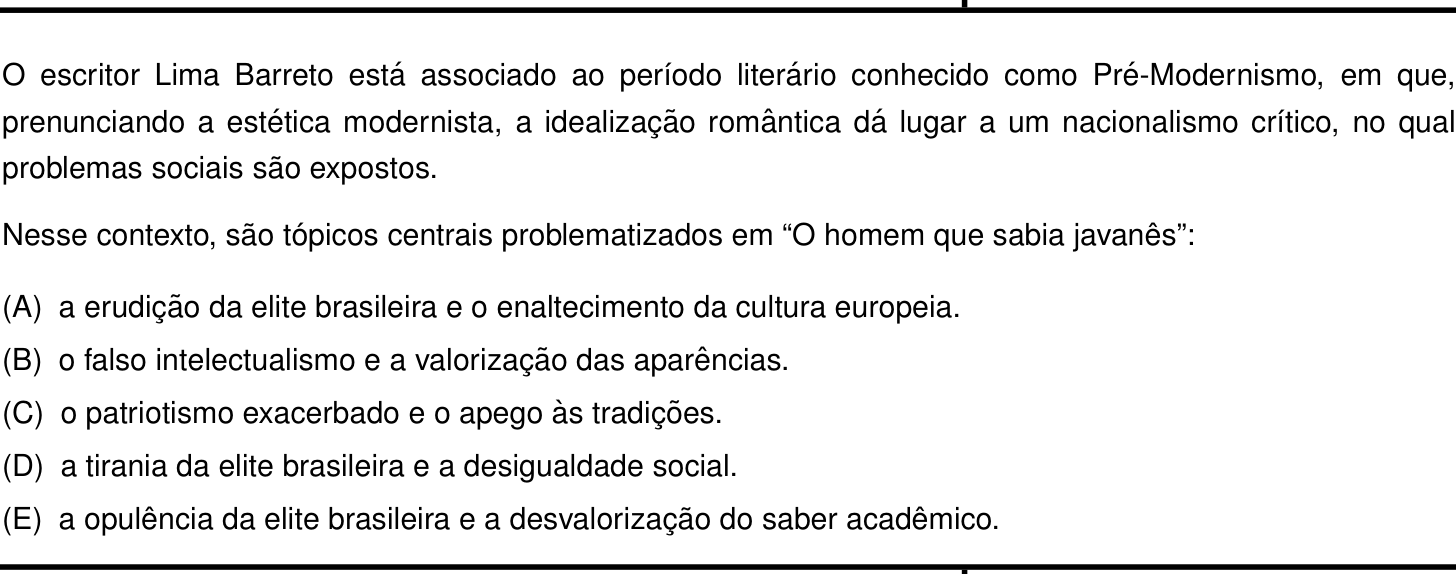 Questão 5 no caderno Português e Inglês da 2ª fase do IME 2027