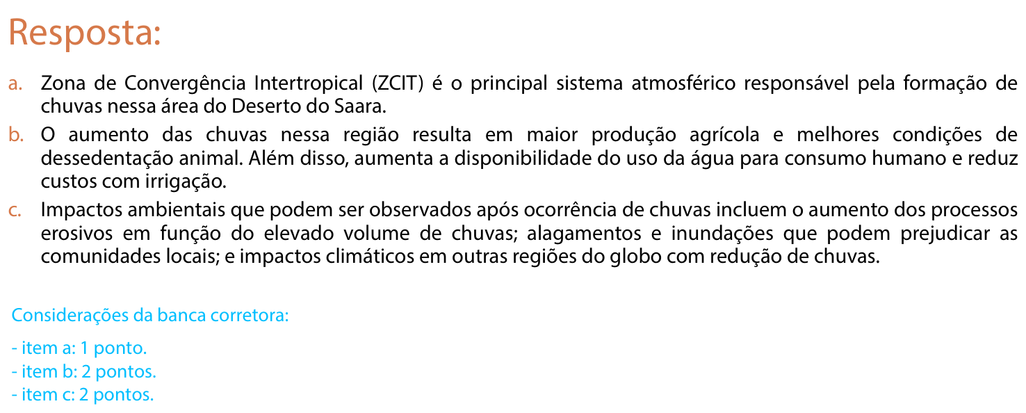 Resposta esperada no documento da FUVEST