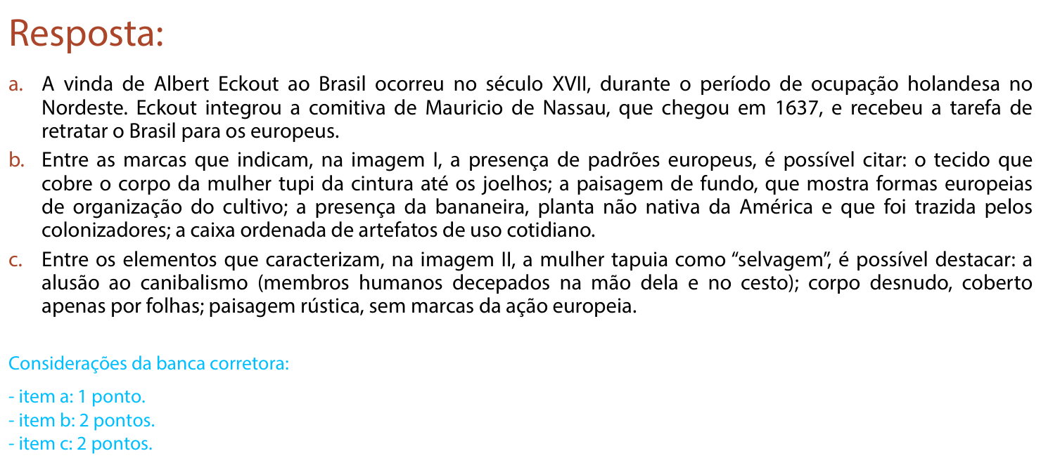 Resposta esperada no documento da FUVEST