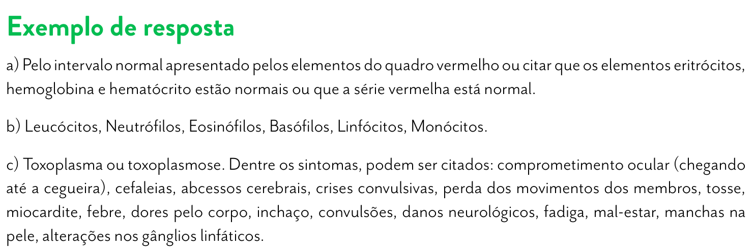 Resposta esperada no documento da FUVEST