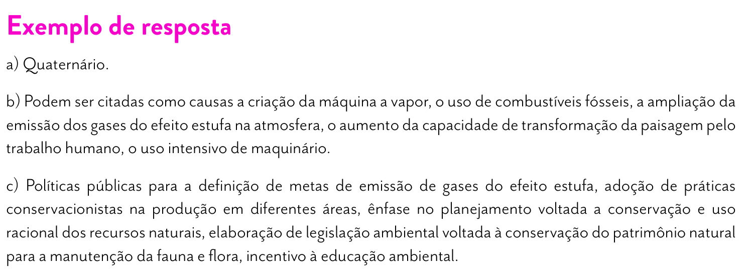 Resposta esperada no documento da FUVEST