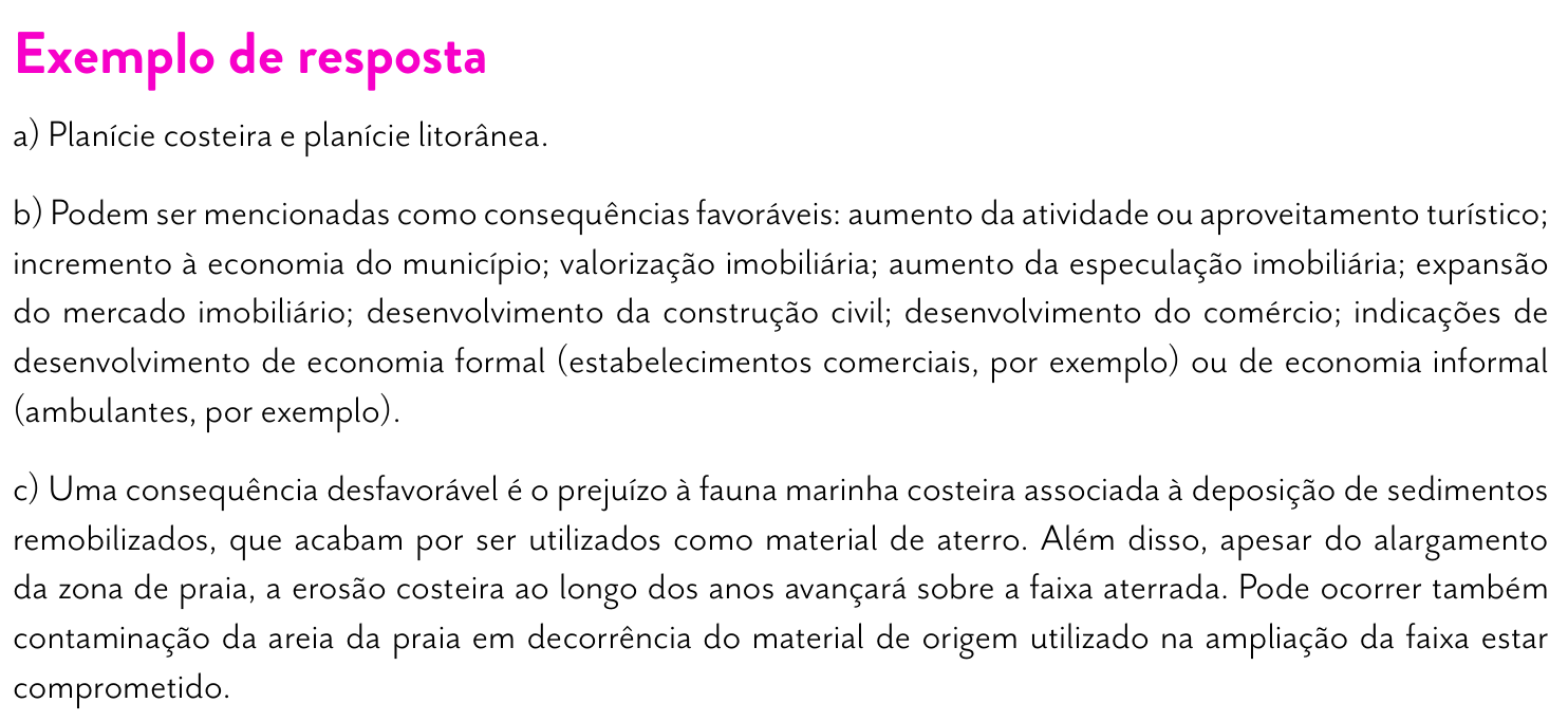 Resposta esperada no documento da FUVEST