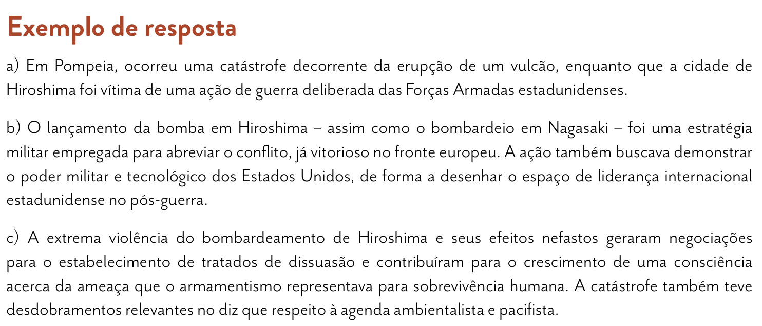 Resposta esperada no documento da FUVEST
