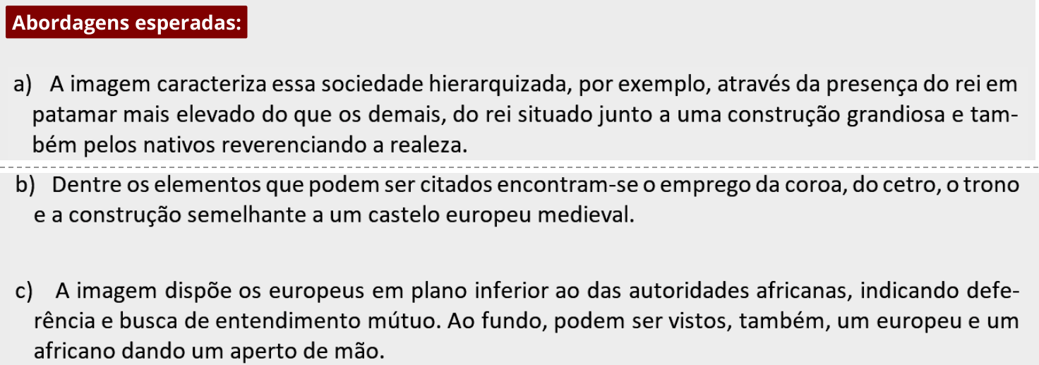 Resposta esperada no documento da FUVEST