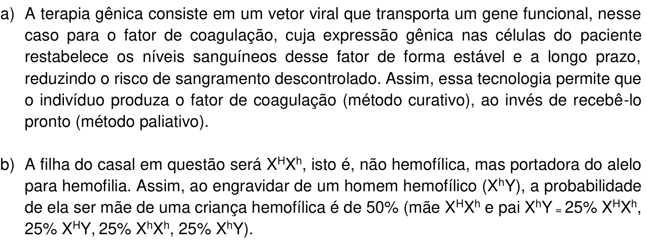 Resposta esperada no documento da Comvest