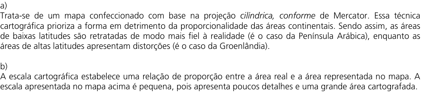 Resposta esperada no documento da Comvest